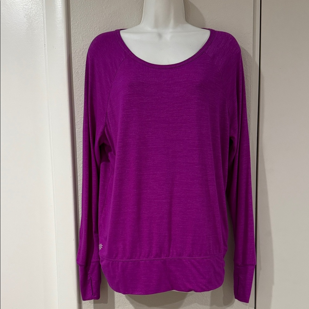 Athleta Vibrant Purple Long Sleeve Blouse